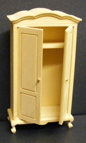 Dolls house wooden wardrobe - dolls,